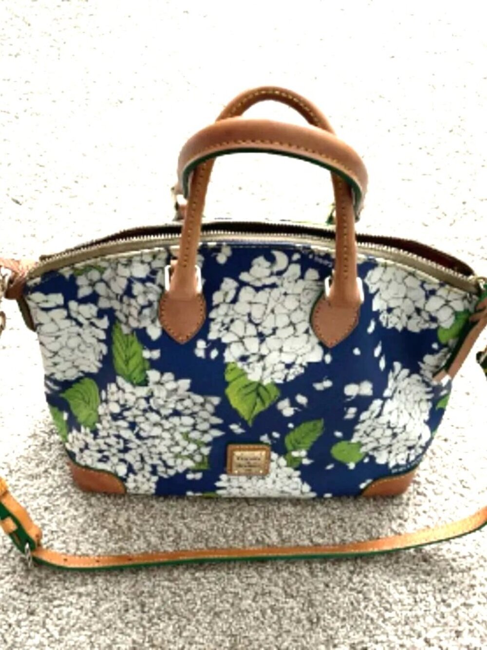 Dooney and Bourke hydrangea Crossbody/Satchel Bag Like New